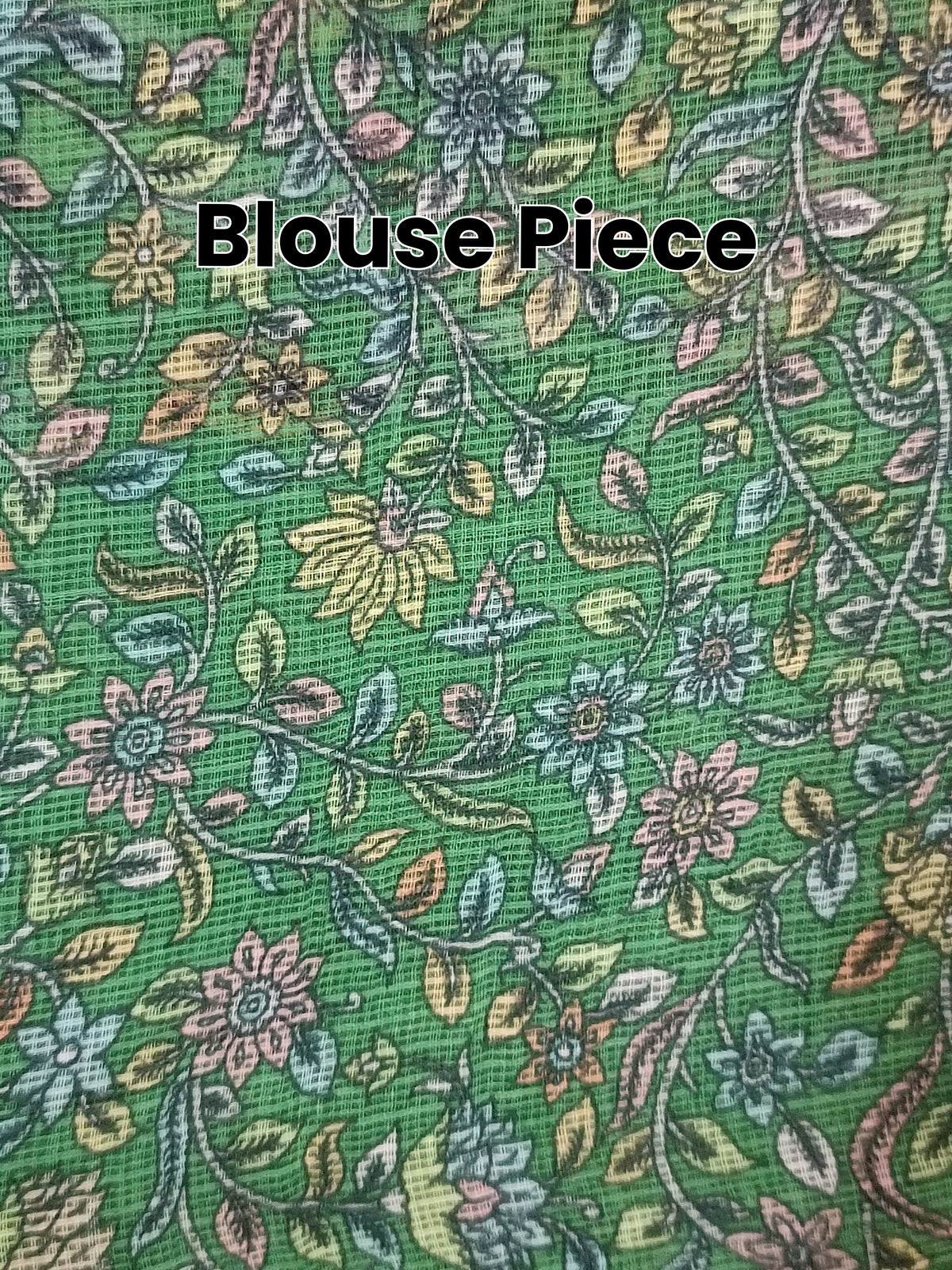 Gulmohar Bagh- Pure Cotton Kota Doria Patch Work Flower Butta