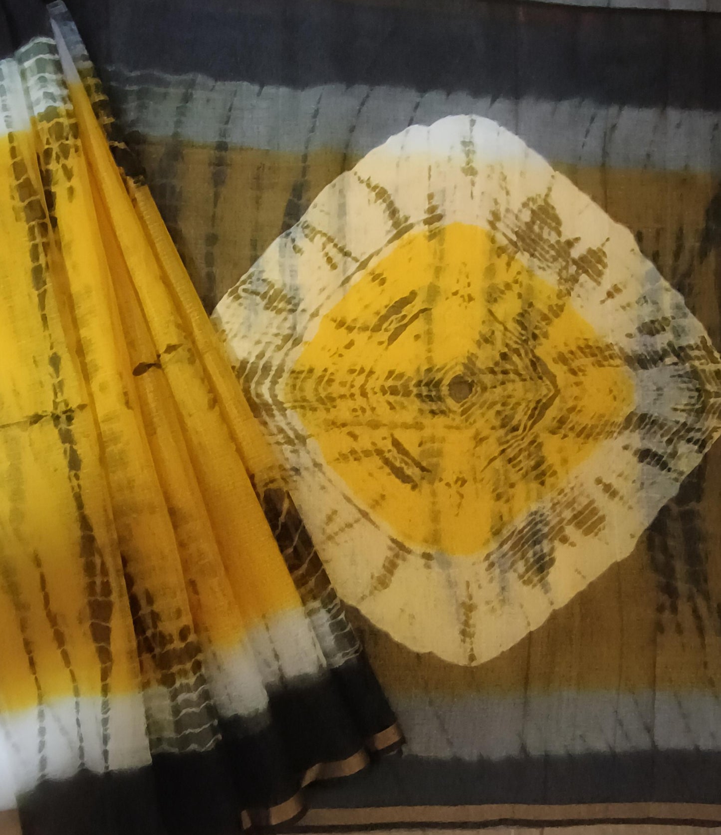 Bhanukala - Sunlit Yellow Kota Doria Saree