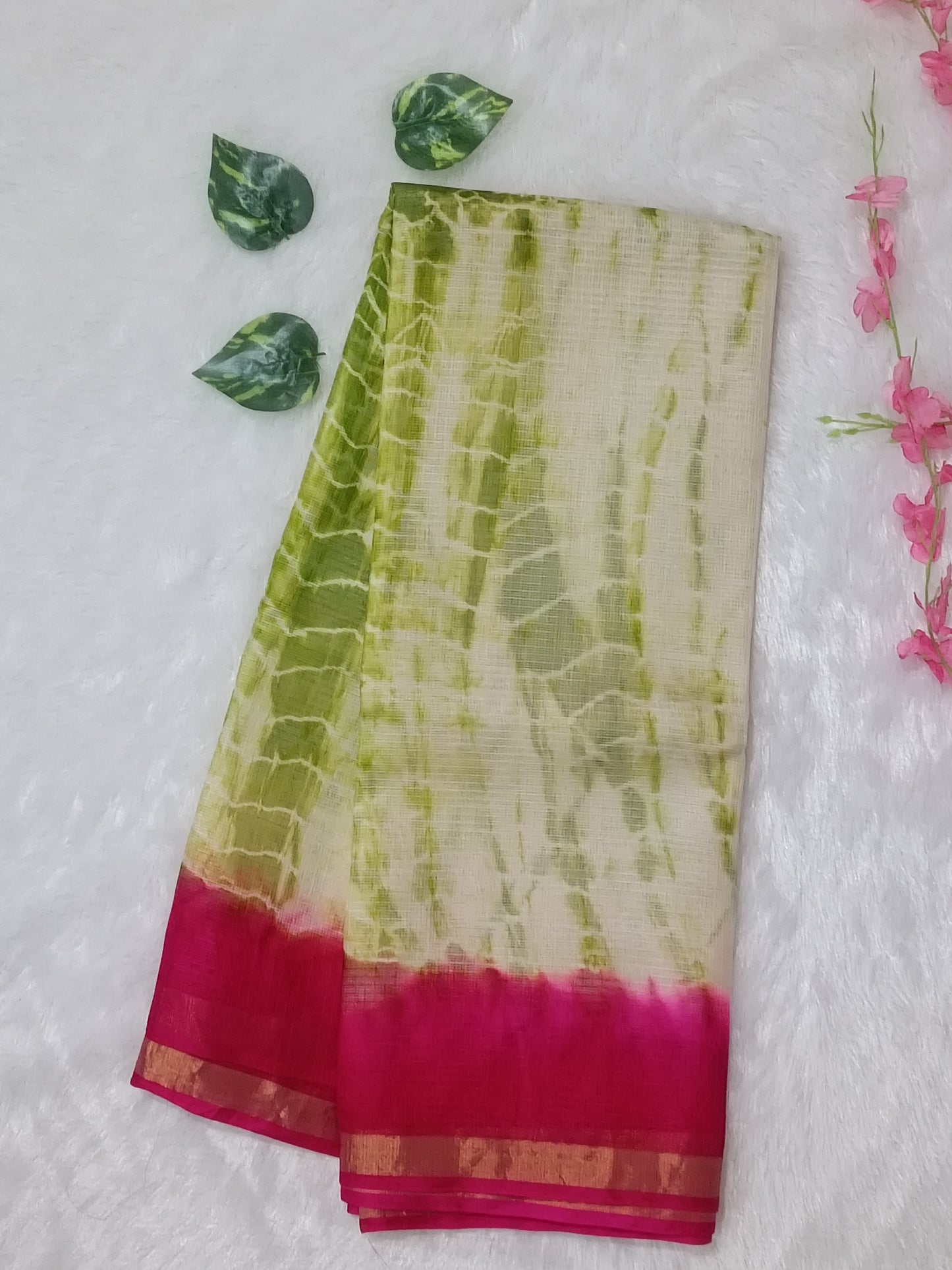 Rang Meher - Pure Silk Kota Doria Shibori Saree