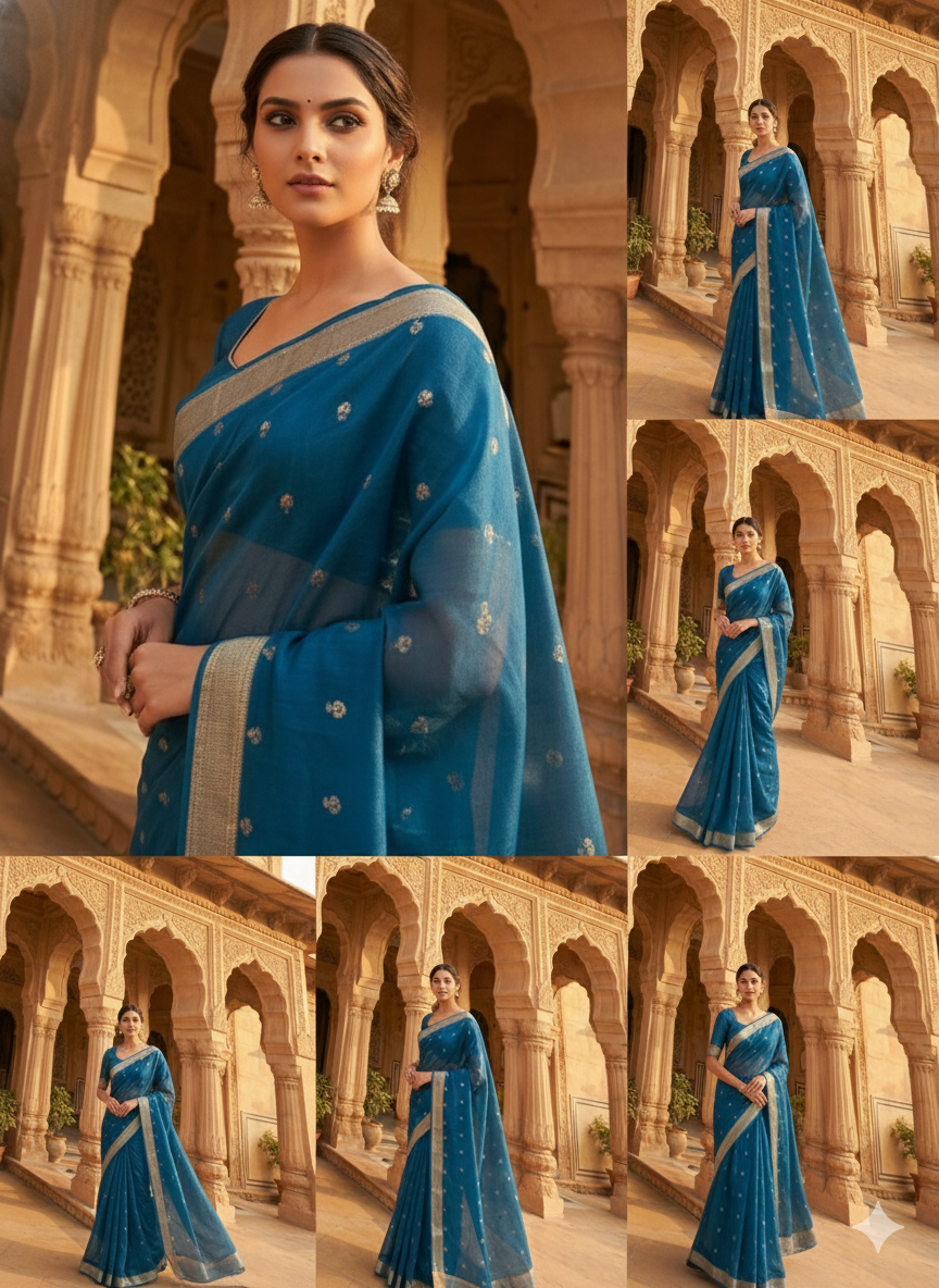 Sheesh Mahal- Pure Silk Kota Saree