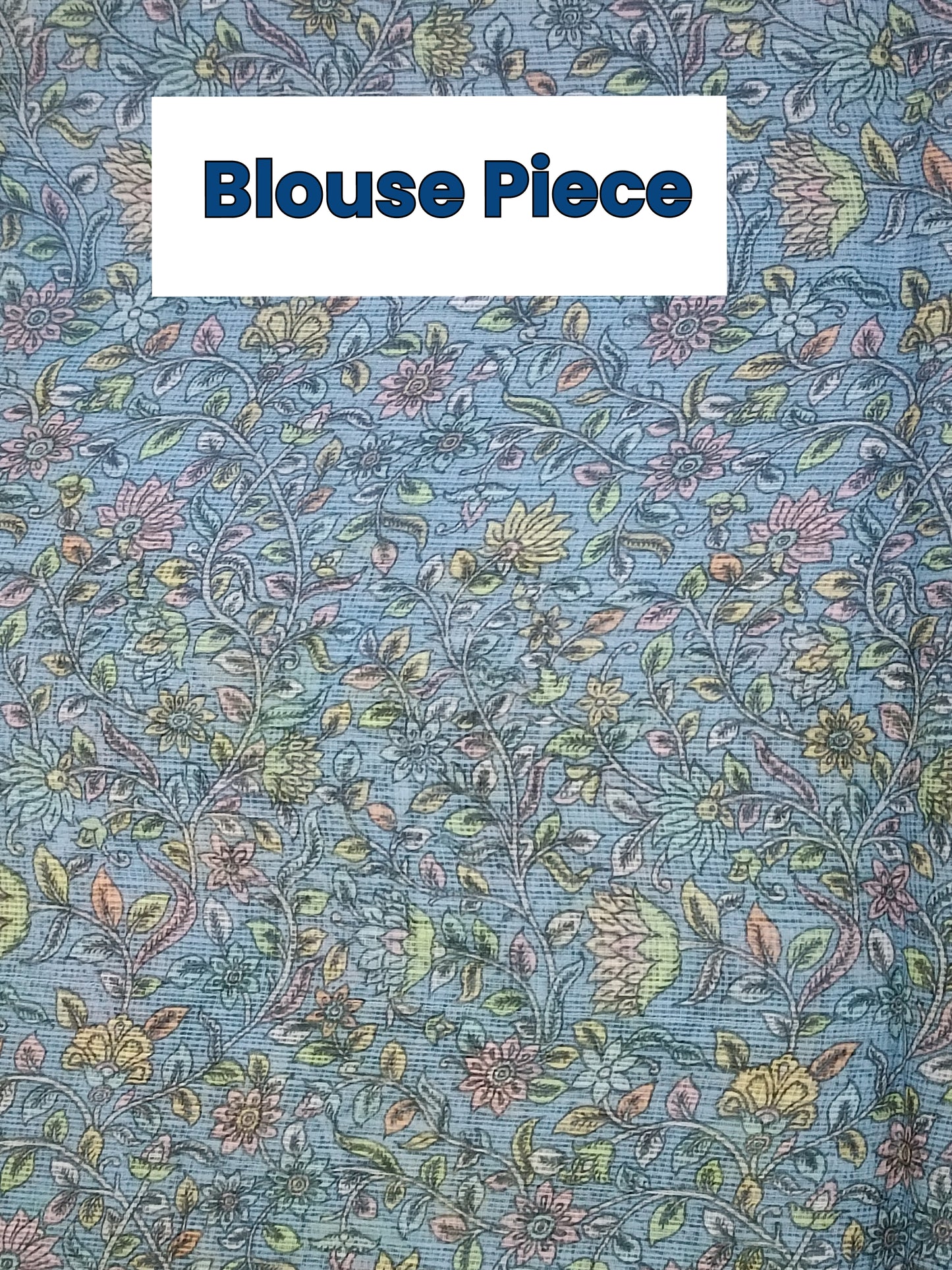 Neel Kamal - Pure Cotton Kota Doria Patch Work Flower Butta