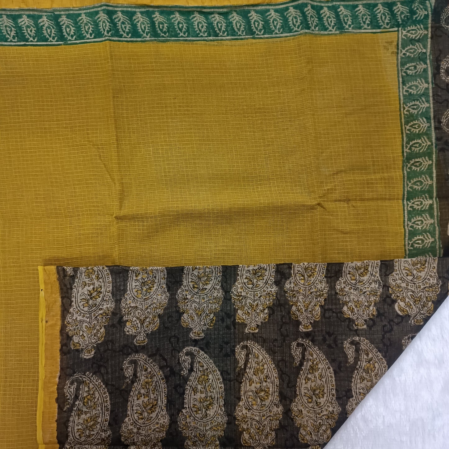 Kanak Paisley - Handblock Pure Cotton Kota Doria