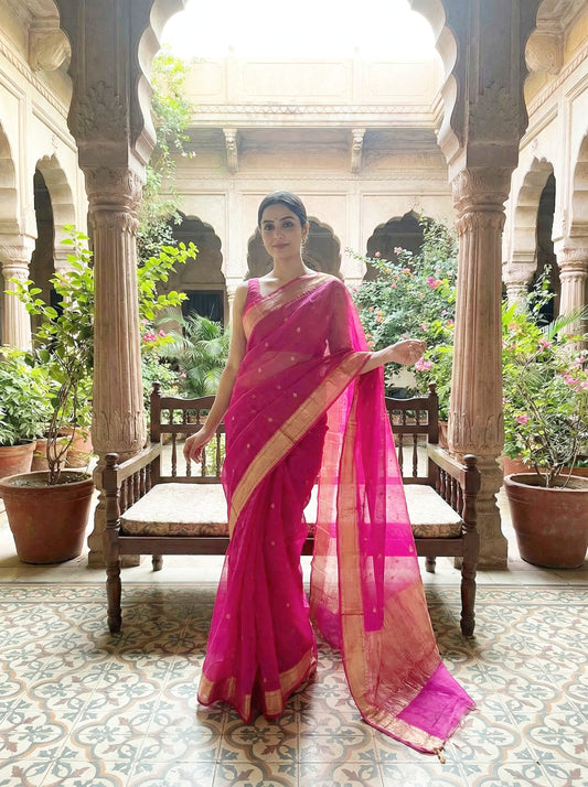 Noor-e-Gulaab - Pure Silk Kota Saree