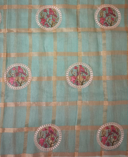 Neerja Mint - Gharchola Kota Doria Saree