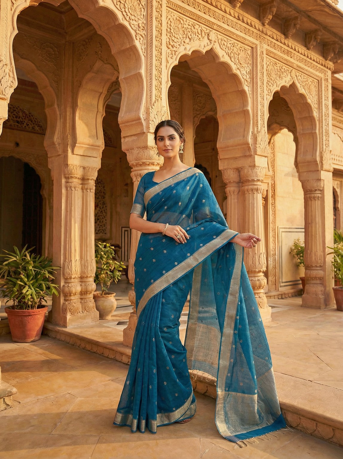 Sheesh Mahal- Pure Silk Kota Saree