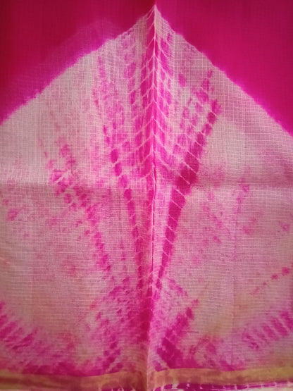 Aabha- Pure Silk Kota Doria Shibori Saree