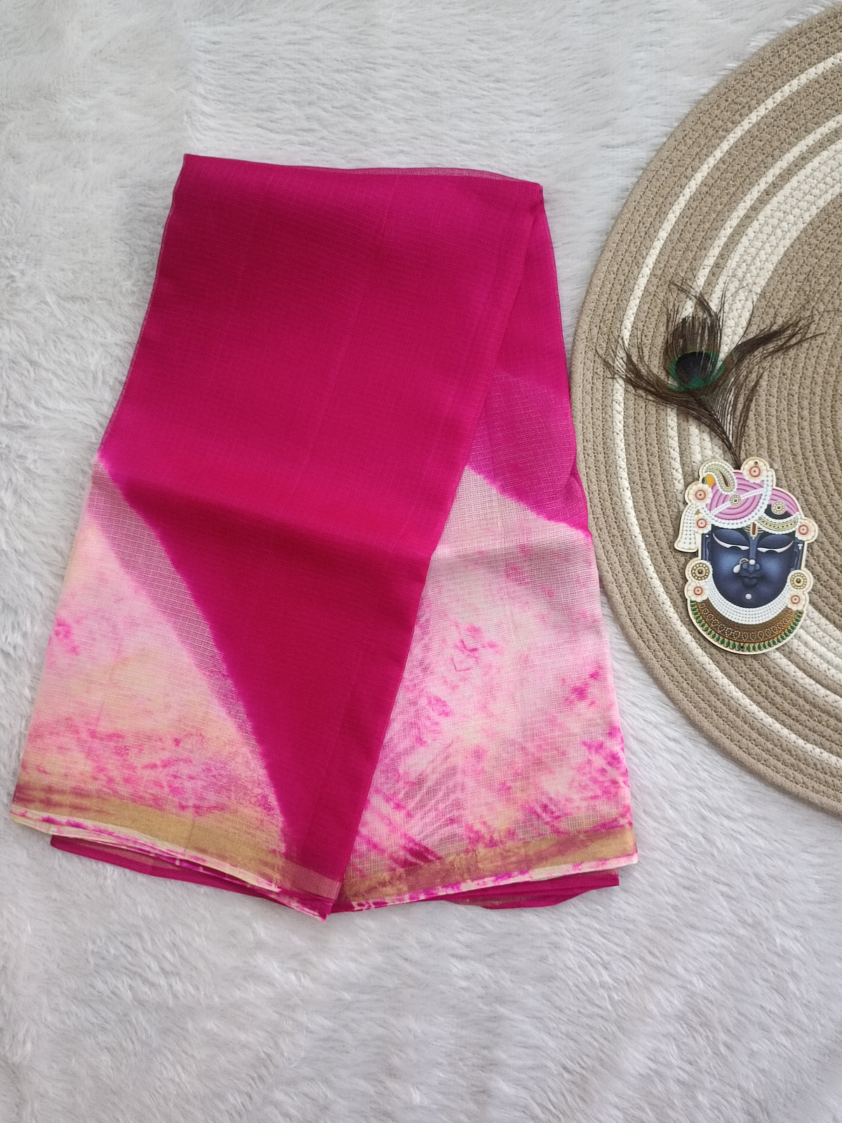 Aabha- Pure Silk Kota Doria Shibori Saree